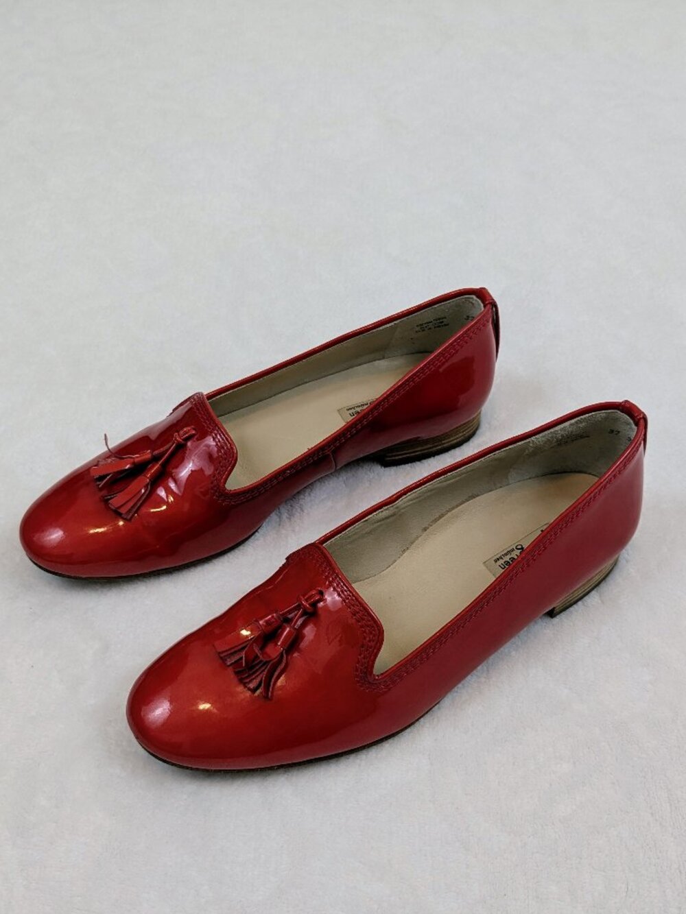 Paul Green Tassel Flats Patent Leather Cherry Red - Picture 3 of 11